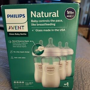 Philips Avent Natural Glass Baby Bottle - Green